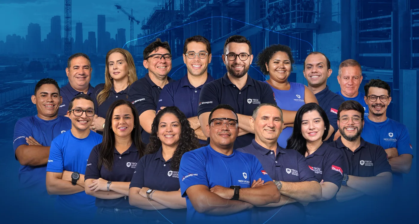 Equipe da Tech Locações reunida